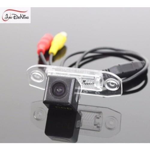 JanDeNing HD CCD Car Rear View Parking/Backup Reverse Camera/ License Plate Light OEM For Volvo S80 S80L 2007-2015