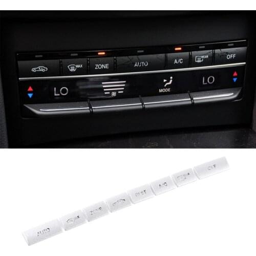 Aluminum alloy Central Air Conditioning Buttons Sequins Decoration Cover Trim Fit For Mercedes Benz W212 C207 E Class 2010-2015