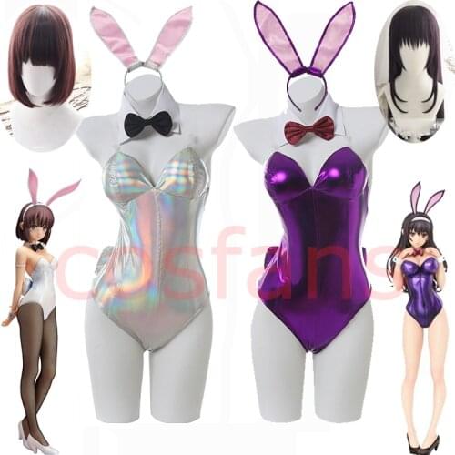 Megumi Kato/Utaha Kasumigaoka Bunny Girl Cosplay Halloween Sexy Costume Anime Saenai Heroine no Sodatekata Costume Jumpsuit 2020