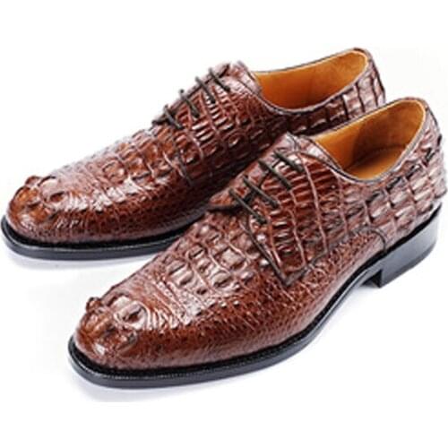 Shenzhen dae spring male crocodile leather professional male men shoes Single shoes leather shoes Men shoes