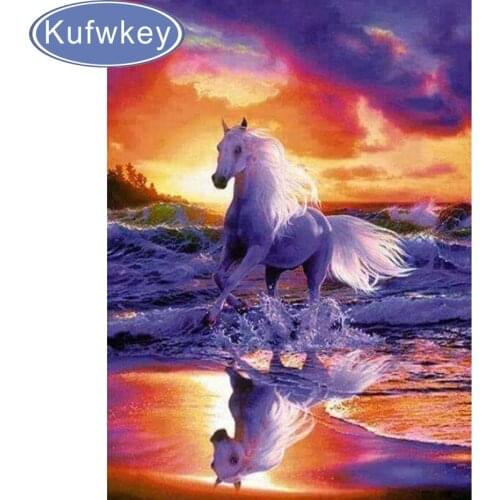 Full Diamond Embroidery Animal Diamond Mosaic mural horse diy Diamond Painting Cross Stitch Wedding home Decoration Wall Sticker