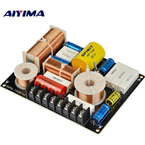 AIYIMA Speakers Frequency Divider 3 Way Crossover Audio 280W Bass Midrange Treble Professional DIY For Home Theater Sound System