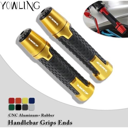 7/8''22mm Universal Motorcycle CNC handlebar grip ends handle bar grips For HONDA CBR600 CBR 600 F2 F3 F4 F4i CBR900RR CBR1000RR