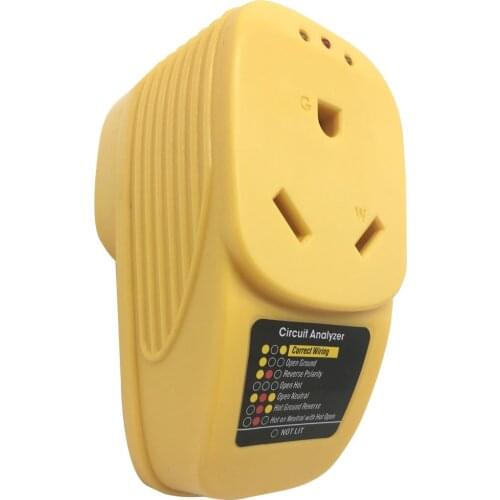 RV Surge Protector LED Indicator Light for RV Camper Trailer 30A Male to 30A Female Connection Adapter Circuit Analyzer