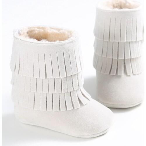 Tassel Thicker Winter Baby Snow Boots Infant Toddler Shoes for Boy and Girl Plus Cotton Baby Shoes First Walker