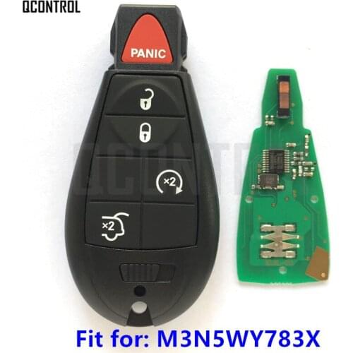 QCONTROL Remote Smart Key with ID46 Integrated Chip for JEEP Commander Grand Cherokee Door Lock M3N5WY783X / IYZ-C01C