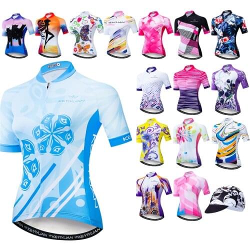 Weimostar Cycling Jersey Women Bike Jerseys Short Sleeve MTB Shirts Top Riding Downhill Maillot Ropa ciclismo Cycling Clothin