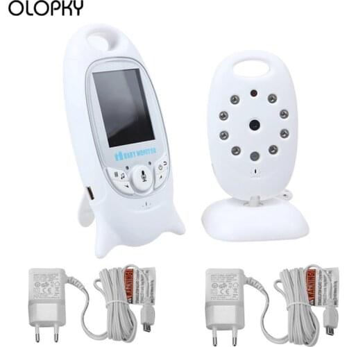 2.0inch LCD Screen With Infrared Night Vision Two Way Talking Shooting Temperature Detection Digital Audio Baby Monitor Camera