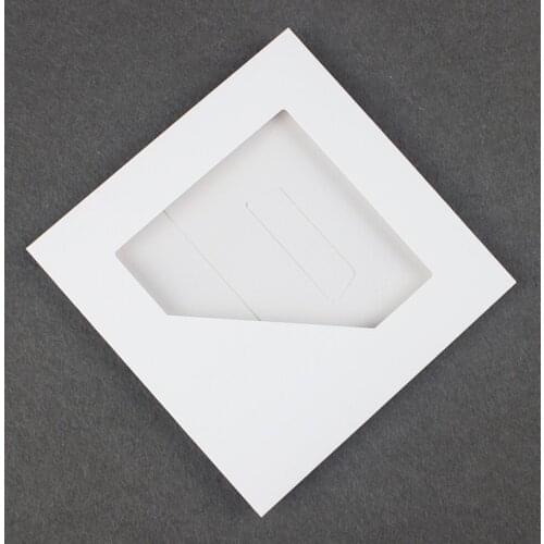 200pcs/lot Paper Card PVC Window-top Scarf Packing Boxes Handkerchief Packaging Box Jewelry Packing Display Wholesale
