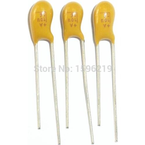 50pcs Tantalum capacitor 10uF 16V Brand New 16V10uF DIP Radial