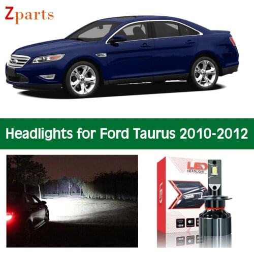 Car Lamps For Ford Taurus 2010 2011 2012 LED Headlight Low Beam High Beam Super Bright Auto Bulbs Lighting Lamp Accessories
