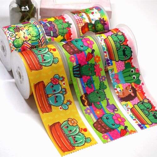 Free shipping 3 inch 4th of July Cartoon Printed Grosgrain Ribbon Craft Suppliers 51787