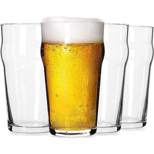 Free Shipping Pint Glass,British Style Imperial Beer Glasses,English Pub style Ale glassware ,Unique Design Set of 2/ 4