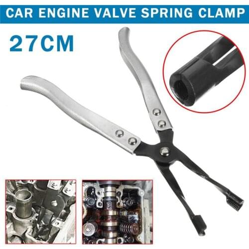 Car Engine Valve Spring Clamp Disassembly Stem Seal Gasket Pliers Removal Tool Cylinder Head Bearing Puller Tool
