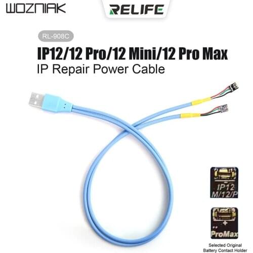 RELIFE RL-908C Power Cable Connect And Use Suitable For IP12/12PRO/12 Mini/12 Pro Max Boot Cable Mobile Phone Repair Tools
