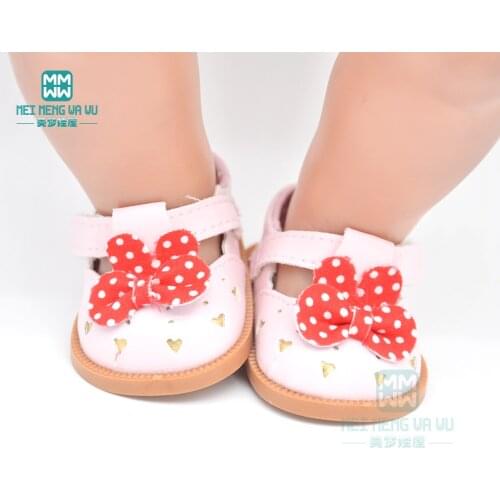 Doll mini leather shoes Leather boots sneakers for 43 cm new born doll accessories and American doll