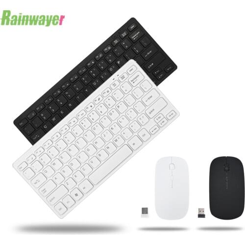 2.4GHz Multimedia Buttons Ergonomic Combo Mini Home Keyboard Mouse Set Wireless Ultra Thin Gaming Optical Non Slip Sensitive