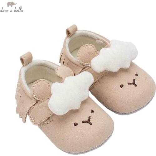DB18499 Dave Bella autumn baby girls fashion cartoon first walkers new born shoes