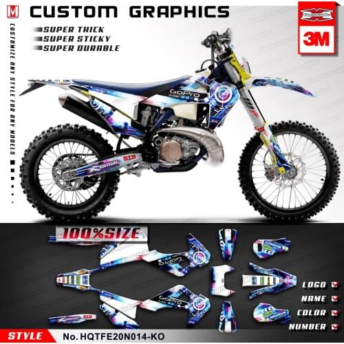 KUNGFU GRAPHICS MX Bike Stickers Wrap Kit for Husqvarna TE FE TC FC TX FX FS 125 150 250 300 350 450 5012019 2020 2021