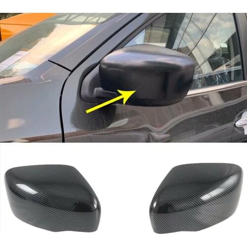 For Nissan Navara NP300 2017 2018 2019 ABS Carbon Fibre Car Side Door Rearview Turning Mirror Cover Sticker Car Styling