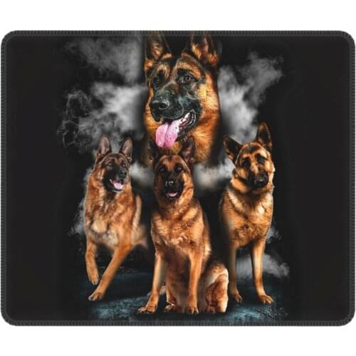 German Shepherd Dog Novelty Mouse Pad Gsd Lover Animal Waterproof Desk Mat Pads Natural Rubber PC Table Decoration Cover