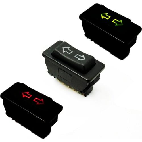 1pcs Window Switch Lift Control Switch Button Arrow icon with lights Car Electric Vehicle Universal Modified Glass Lifter Power