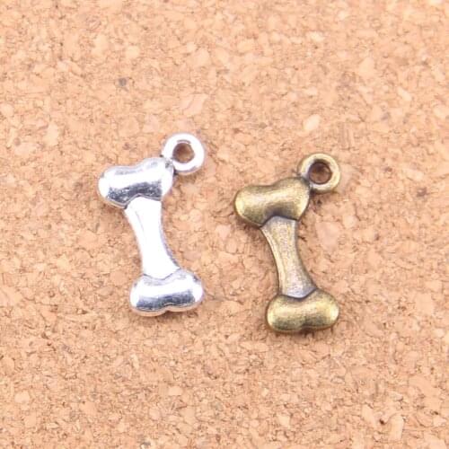 24pcs Charms dog bone 16x10mm Antique Pendants,Vintage Tibetan Silver Jewelry,DIY for bracelet necklace