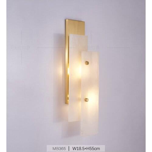 Postmodern wall lamp light luxury creative living room bedroom dining room wall lamp simple corridor aisle marble lamps