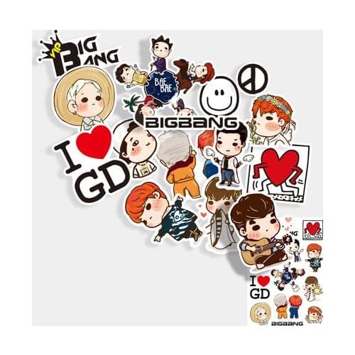 15PCS Bigbang stickers personalized stickers waterproof notebook suitcase stickers