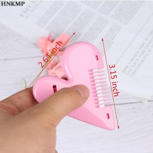 1pcs Pubic Bikini Hair Remover Trimming Tools Heart Shape Thinning Hair Cutting Comb Women Mini Trimming Accessories