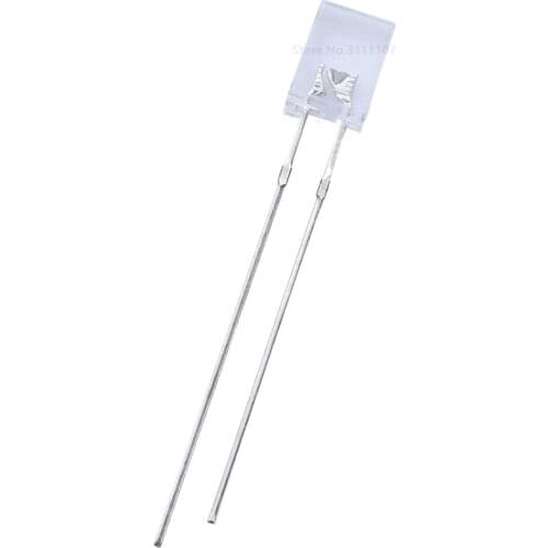 100PCS/LOT 2*5*7mm Square LED Transparent White Light-Emitting Diode 2X5X7 LED Diode Water Clear White