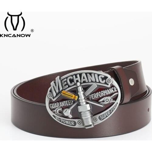 130cm Cow Genuine Leather Belt Big Large Size Mechanic Tool Retro Buckle Cowboy Jeans Gift Male Strap Cinturones Para Hombre
