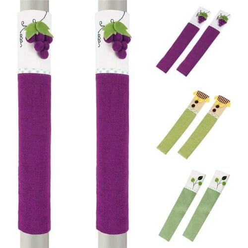 2 Pcs Refrigerator Door Antistatic Kitchen Refrigerator Fridge Handle Door Handle Cover Protector