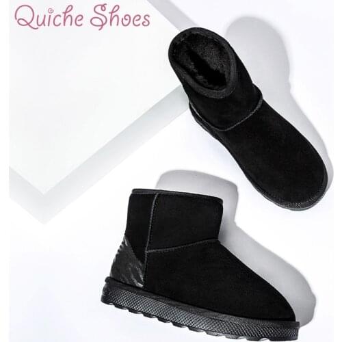 2020 new winter boots Women Boots warm snow boots fashion women ankle boots flock winter female shoes