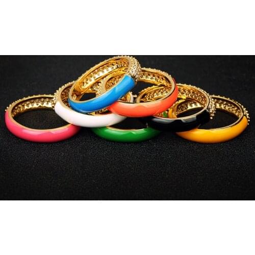 2021 New Simple Gold-Plated Epoxy Zircon Enamel Ring 925 Silver Geometry Wedding Engagement Party Jewelry Gift Cocktail