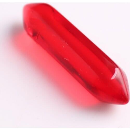 24pcs Natural Mixed Gem Stone Hexagonal Prism Healing Pointed Reiki Chakra No Drilling Hole Bead for Earring Ring Jewelry Free