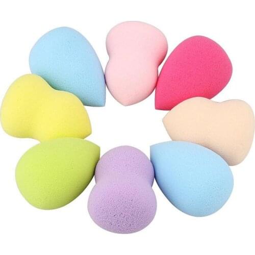 4pcs Makeup Sponge Powder Puff Dry And Wet Combined Beauty Makeup Ball Gourd Powder Puff Make Up Sponge Tools Colorful Cushion
