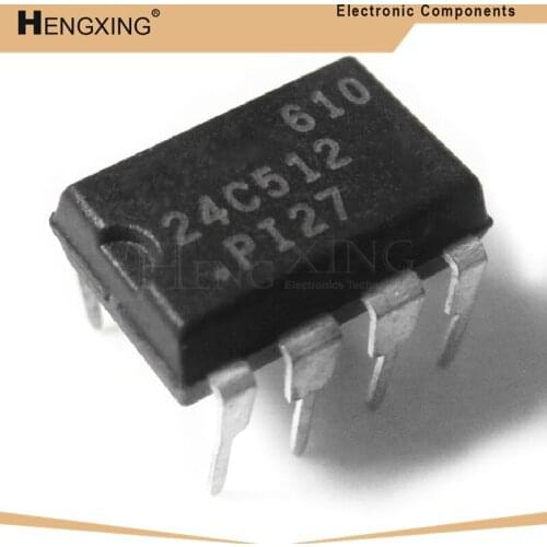 5piece AT24C512-10PI-2.7 AT24C512-10PU-2.7 24C512 DIP-8 In Stock