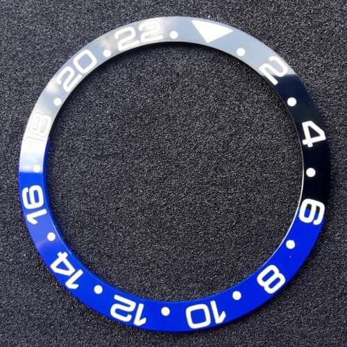 Watch SKX007 Modified Parts Replacement Ceramic Ring C3 Luminous Inner Diameter 31.5mm Outer Diameter 38mm Black And Blue Ring