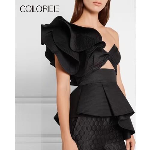 COLOREE Womens Chiffon Blouses
