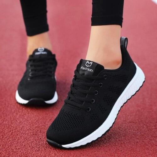 Breathable mesh Womens running shoes Women sport sneakers Womens black sports shoes cheap tennis Scarpe donna basket GME-1811