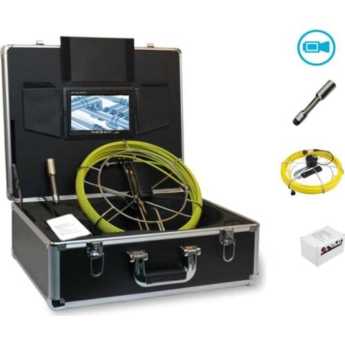 Diameter 23MM Camera Len Drain Sewer Pipeline Industrial Endoscope 7Inch 20M Cable With DVR Function And IP68 Waterproof
