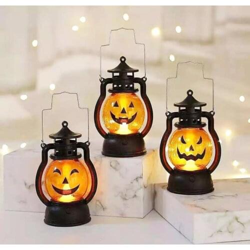 Halloween Portable Pumpkin Lantern Good Performance Fine Workmanship Lightweight And Portable Lantern Fine Workmanship