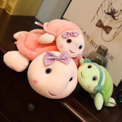 25cm Kawaii Plush Tortoise Toys Stuffed Animals Plushie Couple Turtle Lovers Valentine Gifts Toys for Girls Kids Present