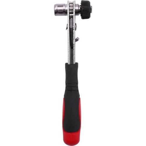 Mini Rapid Ratchet Wrench 1/4 inch Screwdriver Rod Quick Socket Wrench Tools Red