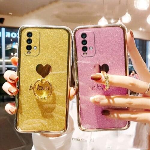 Bling Soft Case For Xiaomi Mi Poco X3 NFC M3 9T 10T Pro Lite Redmi 9T 9AT 8A 9A 9C 9 8 Note 7 8 9 Pro Max 9S K30 Pro Cover Case