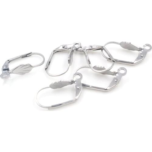 Never Fade) 20x10mm 20pcs/Lot 316L Stainless Steel High Quality Earring Hooks Wire Settings Base Settings Whole Sale -W2-32