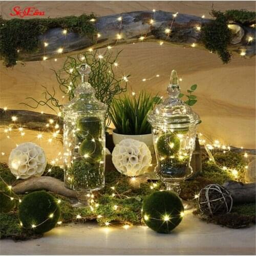 New LED String lamp Fairy Light Christmas Lights 1/2/3/5/10M LED Copper Wire Wedding Party Decor Lamp Garland 5Z