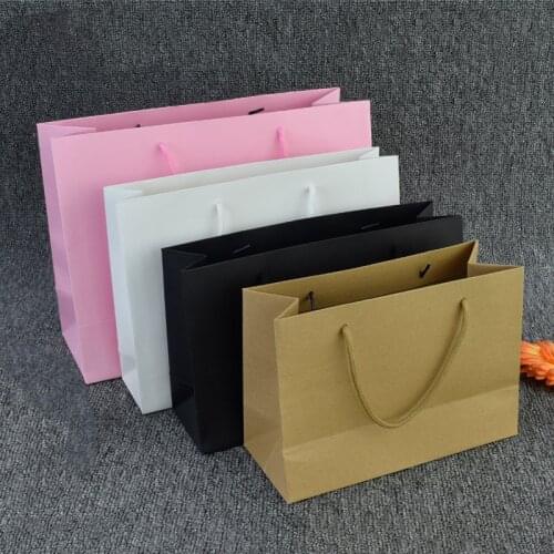 Kraft Paper Bag Gift Bag Wedding Candy Recyclable Takeaway Bags Christmas Gift Bags Package Party Candy Bags Storage Cases Boxes