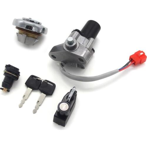 Motorcycle Ignition Key Switch Fuel Gas Cap Seat Lock Kit For Yamaha XVS125 XVS250 XVS400 XVS400C XVS650 XVS650A 4TR-82021-00
